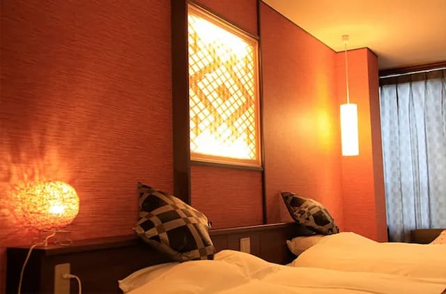 鬼怒川溫泉丸京旅館｜鬼怒川溫泉站徒步3分/大浴場/日光東照宮開車40分-〈日〉和室雙床房｜淋浴間【不挑房間】-3