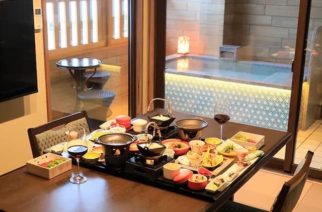 鬼怒川溫泉丸京旅館｜鬼怒川溫泉站徒步3分/大浴場/日光東照宮開車40分-〈瑠璃〉和洋室雙床房｜溫泉露天風呂、電動床【不挑房間】-6