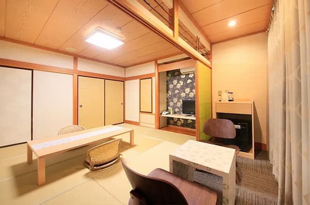 鬼怒川溫泉丸京旅館｜鬼怒川溫泉站徒步3分/大浴場/日光東照宮開車40分-〈土〉和室｜10張榻榻米【不挑房間】-2