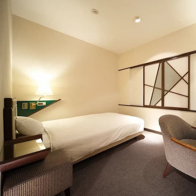 新近江飯店｜JR近江八幡車站徒步２分／日牟礼八幡宮搭車20分/水郷遊船開車15分-經濟單人房【不挑房】-6