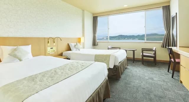 龜之井飯店 彥根｜JR彦根/米原車站接駁服務/松原水泳場徒步6分/多賀神社開車20分-標準雙床房【不挑房】-1