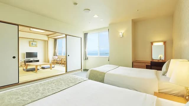 龜之井飯店 彥根｜JR彦根/米原車站接駁服務/松原水泳場徒步6分/多賀神社開車20分-和洋室【不挑房】-7