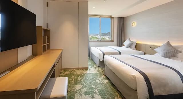 龜之井飯店 彥根｜JR彦根/米原車站接駁服務/松原水泳場徒步6分/多賀神社開車20分-高級雙床房【不挑房】-1