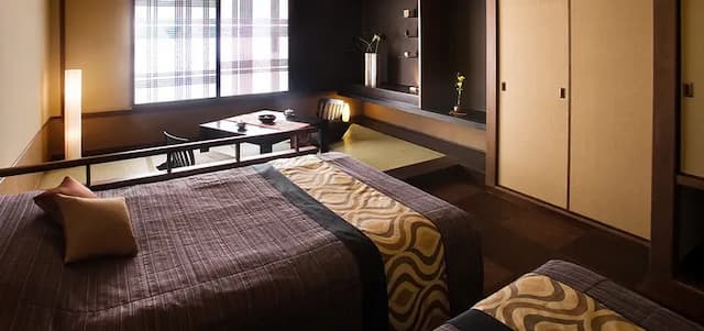 [Japanese Modern-Japanese-Western style room-] (Bed + Japanese-style room 4 tatami mats) [No smoking]