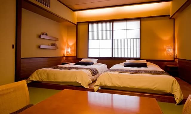 [Japanese Modern-Japanese-Western style room-] (Bed + Japanese-style room 4 tatami mats) [No smoking]