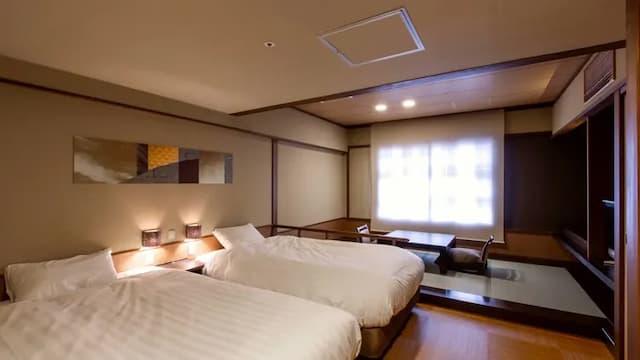 [Japanese Modern-Japanese-Western style room-] (Bed + Japanese-style room 4 tatami mats) [No smoking]
