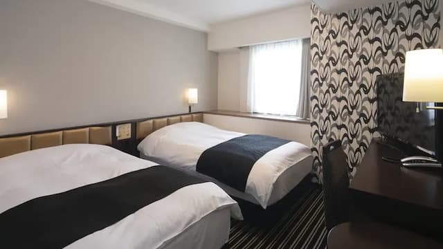 APA飯店 和歌山 | 和歌山市站步行15分鐘-雙床房【不挑房】-1