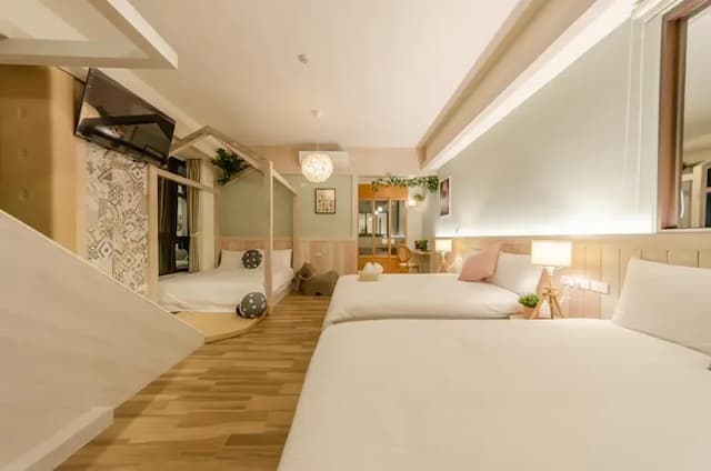 山拾日光｜10~18人包棟｜寵物友善、電動麻將、KTV、烤肉-18人包棟｜雙人房*1.四人房*1.六人房*2-4