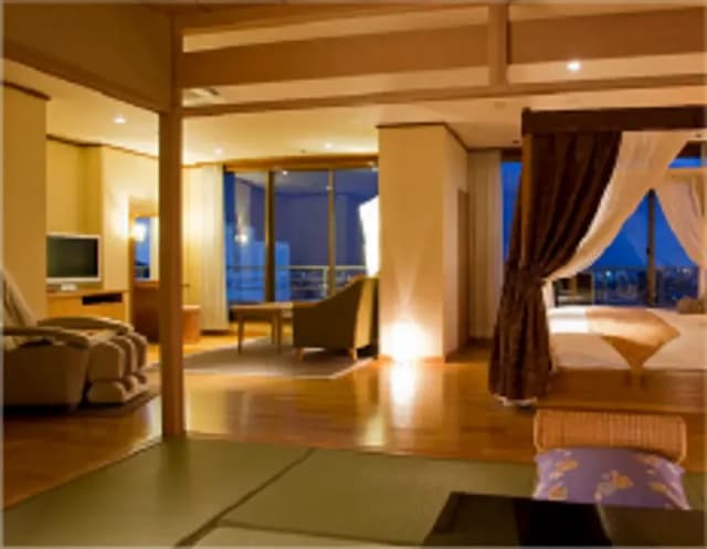 道後プリンスホテル-開花亭 高級客室 和洋室-4