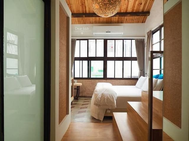 Thinking of the B&B｜The old house with the patio mixed with the western and the western, close to Shennong Street-Loft Garden Room-6