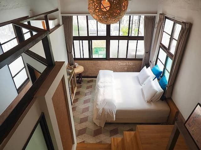 Thinking of the B&B｜The old house with the patio mixed with the western and the western, close to Shennong Street-Loft Garden Room-1