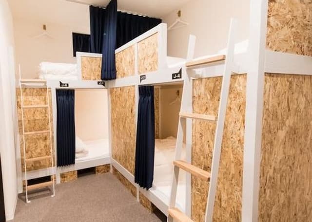 ホステル 京都 キズナ-ドミトリールーム6人男女共用　2段ベッド計3組-2