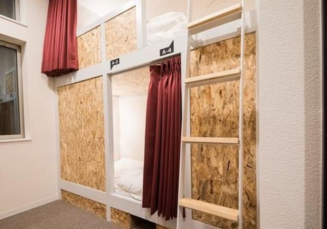 ホステル 京都 キズナ-ドミトリールーム4人男女共用　2段ベッド計2台-1