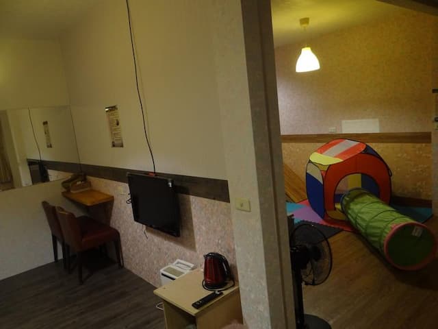 스카이 라운지 b&b, 대만, 일월담, 시투 근처 seukai launji b&b, daeman, il-woldam, situ geuncheo-Parent-child Game Quadruple Room-7