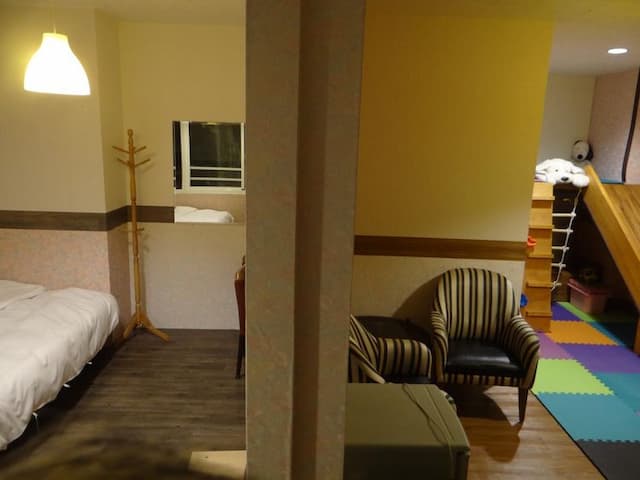 스카이 라운지 b&b, 대만, 일월담, 시투 근처 seukai launji b&b, daeman, il-woldam, situ geuncheo-Parent-child Game Quadruple Room-2