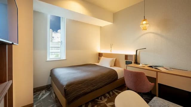 仙台ワシントンホテル-2024年改装【禁煙】PCデスク付ダブル：18平米／独立バス｜お子様（0～6歳）1名様まで添い寝可能【お部屋選択不可】-2