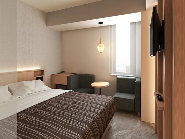 仙台ワシントンホテル-2024年改装【禁煙】ダブル：18平米／バス・トイレ独立｜お子様（0～6歳）1名様まで添い寝可能【お部屋選択不可】-1