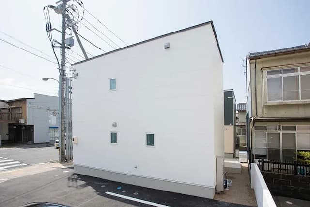 白い建物です