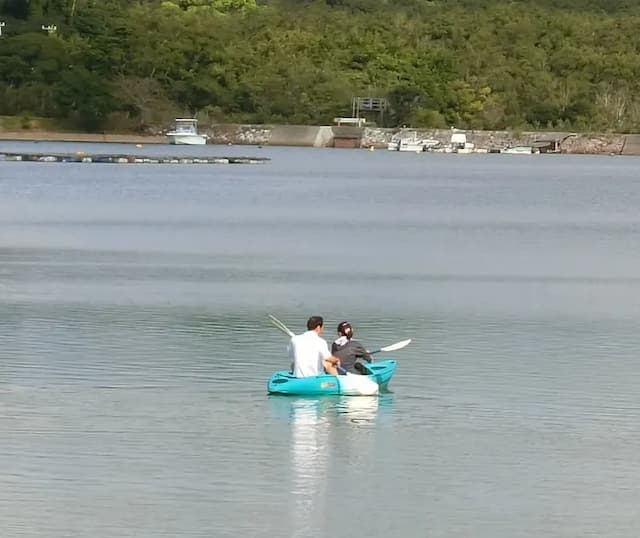 カヤック３艇足漕ボート1艇