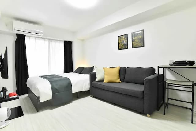 FL民宿 日本橋｜浪速區/車站步行6分/1 至 4 人/一線直達京都/40 吋電視+Netflix-位於大阪充滿活力的浪速區的舒適公寓，車站步行6分鐘，可供 1 至 4 人入住，配備 40 吋電視（可收看 Netflix）-3