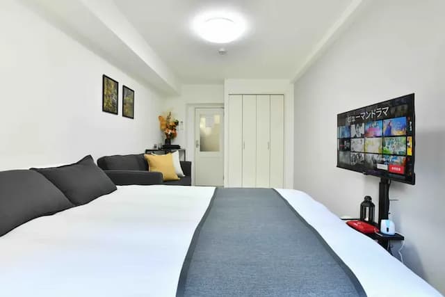 FL民宿 日本橋｜浪速區/車站步行6分/1 至 4 人/一線直達京都/40 吋電視+Netflix-位於大阪充滿活力的浪速區的舒適公寓，車站步行6分鐘，可供 1 至 4 人入住，配備 40 吋電視（可收看 Netflix）-7