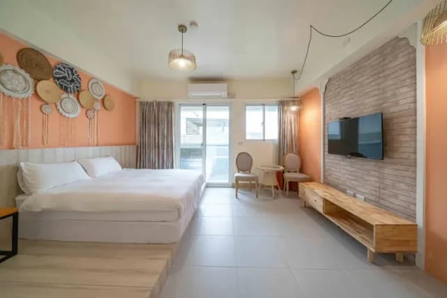 #陽台#雙人房 #有電梯 #乾濕分離衛浴 #暖氣 #冷氣