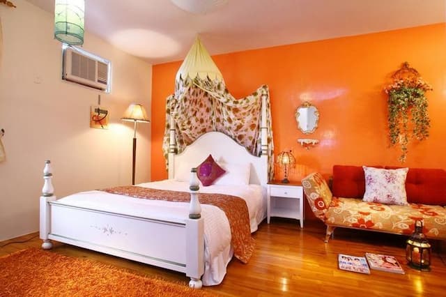 衿日林民宿丨可12-38人包棟丨烤肉、歡唱、戲水池-印度風雙人套房-1