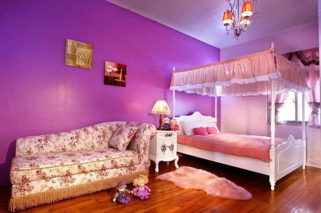 衿日林民宿丨可12-38人包棟丨烤肉、歡唱、戲水池-英式風雙人套房-1