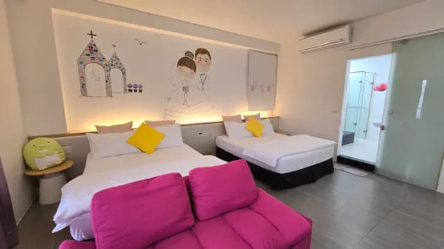 超平價民宿風格館-甜蜜蜜四人房-12