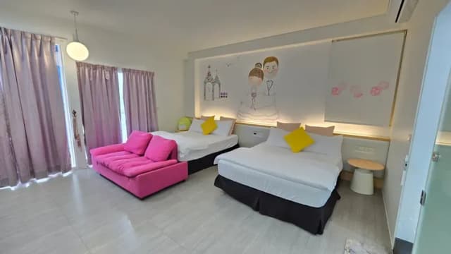 超平價民宿風格館-甜蜜蜜四人房-1