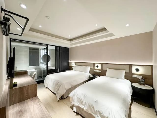 皇家玫瑰旅館 l 中山館-精品雙床間-1