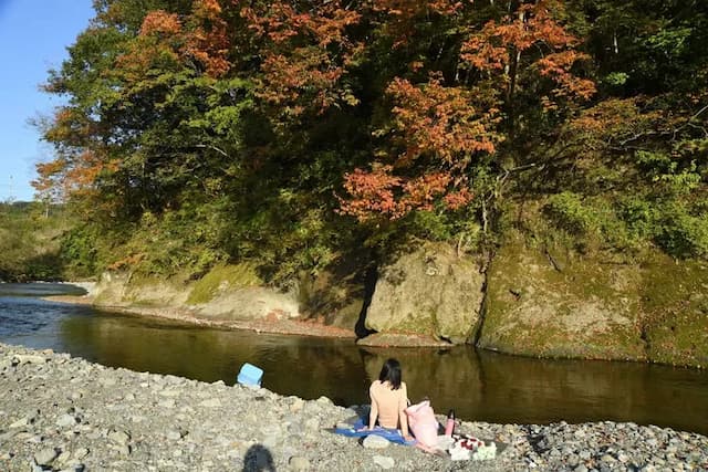 こちらは、秩父の河原