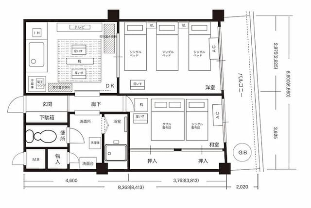 Shinsaibashi Family Room-Shinsaibashi Family Room406-6
