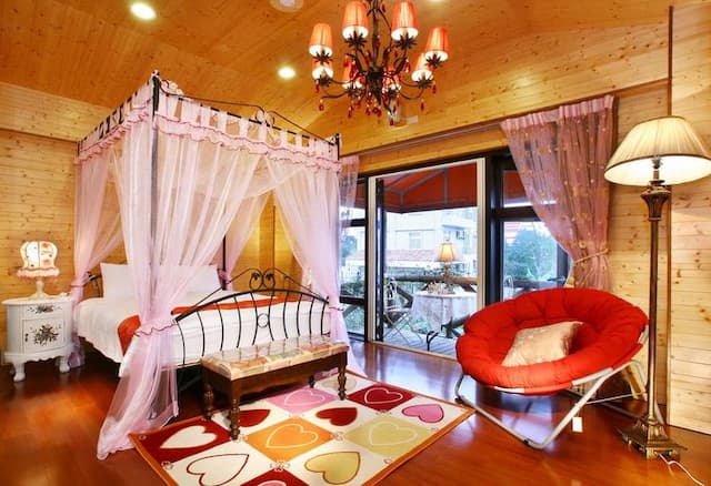 衿日林民宿丨可12-38人包棟丨烤肉、歡唱、戲水池-渡假蜜月雙人套房-2