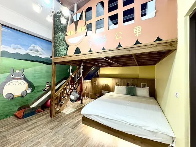 墾丁包棟民宿-童話民宿｜BBQ、電動麻將桌、音響設備、最高22人包棟-12人4房包棟(四人房*2+雙人房*2)-6
