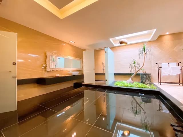 風華渡假旅館｜房內泳池、親子友善-晶鑽風華-工業風雙人房-7