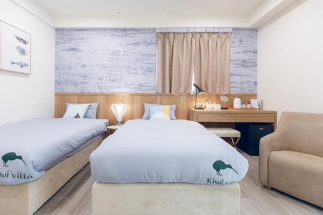 期遇度假會館-高級雙床房-附陽台-301、302-9