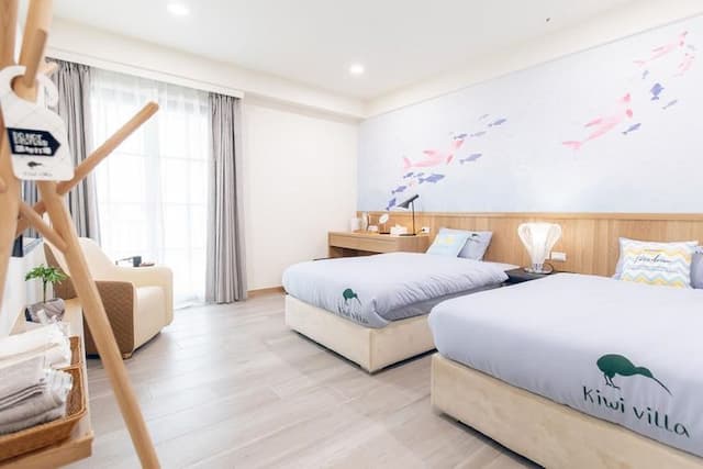 期遇度假會館-高級雙床房-附陽台-301、302-3