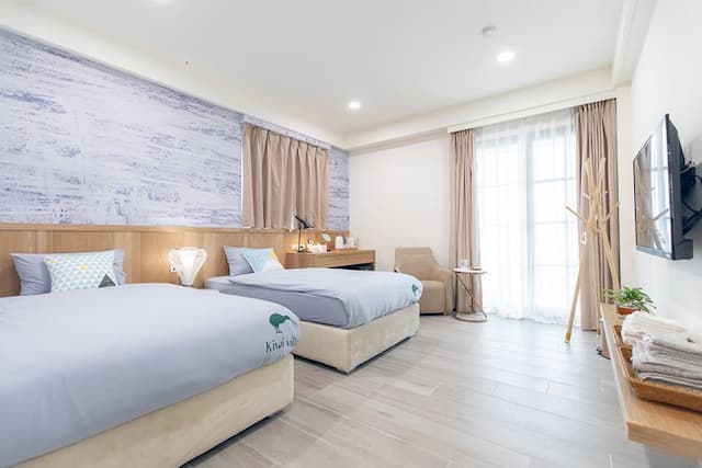 期遇度假會館-高級雙床房-附陽台-301、302-1