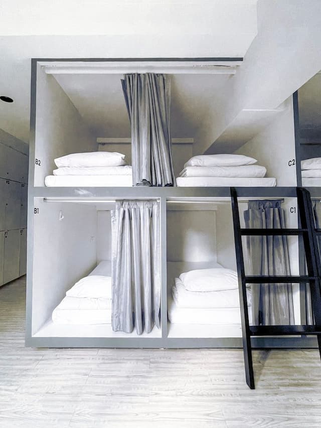 【網美打卡首選】3HOWw旅宿｜近Terminal 21 百貨-混合膠囊客房-1