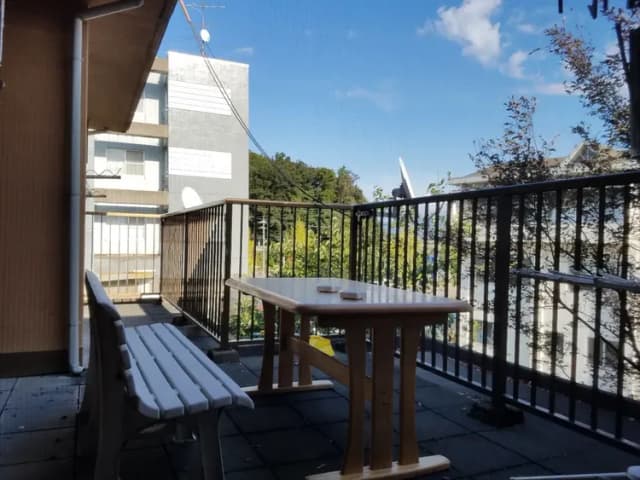 ベランダで喫煙できます