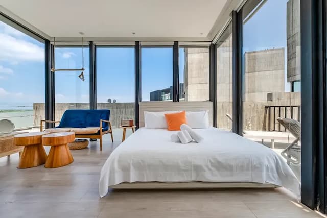 Ningxia Ocean-Double Room with Sea View and Balcony_5F-3