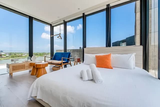 Ningxia Ocean-Double Room with Sea View and Balcony_5F-1