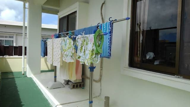 洗濯干し場です。