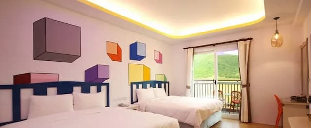 샤오위 리조트 호텔 인 더 씨 Island on the Sea-French style quadruple room (balcony + bathtub)-7