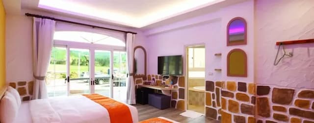 샤오위 리조트 호텔 인 더 씨 Island on the Sea-French style quadruple room (balcony + bathtub)-2