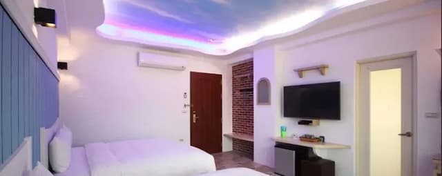 샤오위 리조트 호텔 인 더 씨 Island on the Sea-French style quadruple room (balcony + bathtub)-6