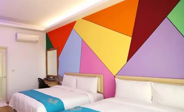 샤오위 리조트 호텔 인 더 씨 Island on the Sea-Country style quadruple room (balcony)-3