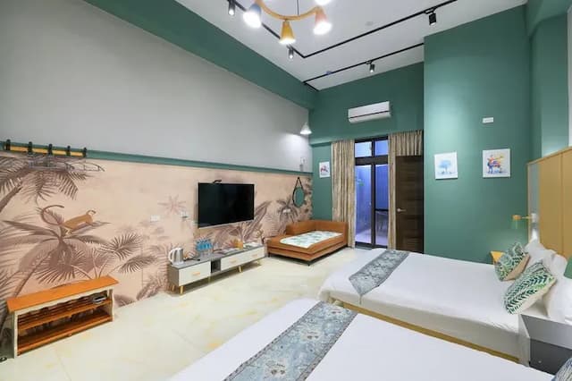 秀森山民宿-四人房附陽台-7