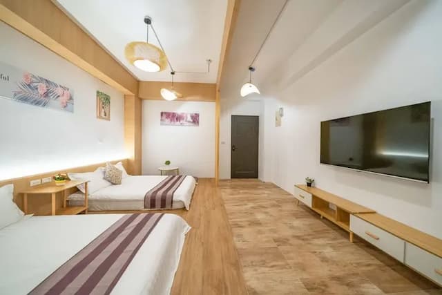 秀森山民宿-四人房附陽台-5